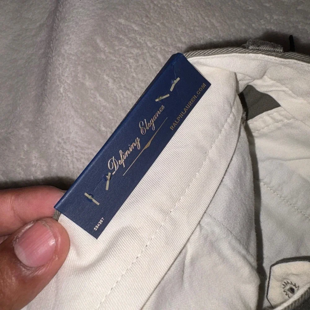 VINTAGE POLO RALPH LAUREN Andrew Pant Mens 40/30 Olive‎ Green Pleated Chino NEW